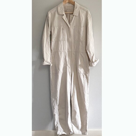 Outerknown Station Jumpsuit Natural - Picture 3 of 7